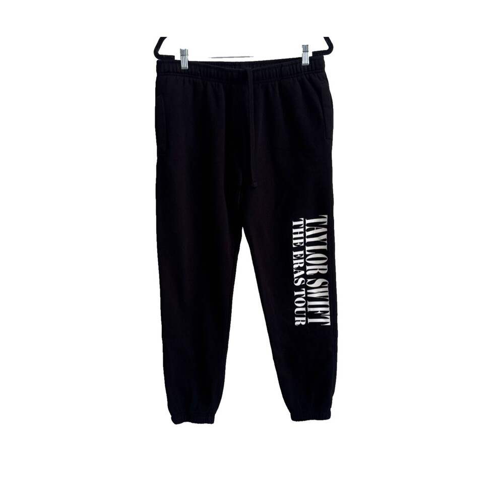 Taylor Swift The Eras Tour Black Jogger Sweatpants Official Tour Merch Large